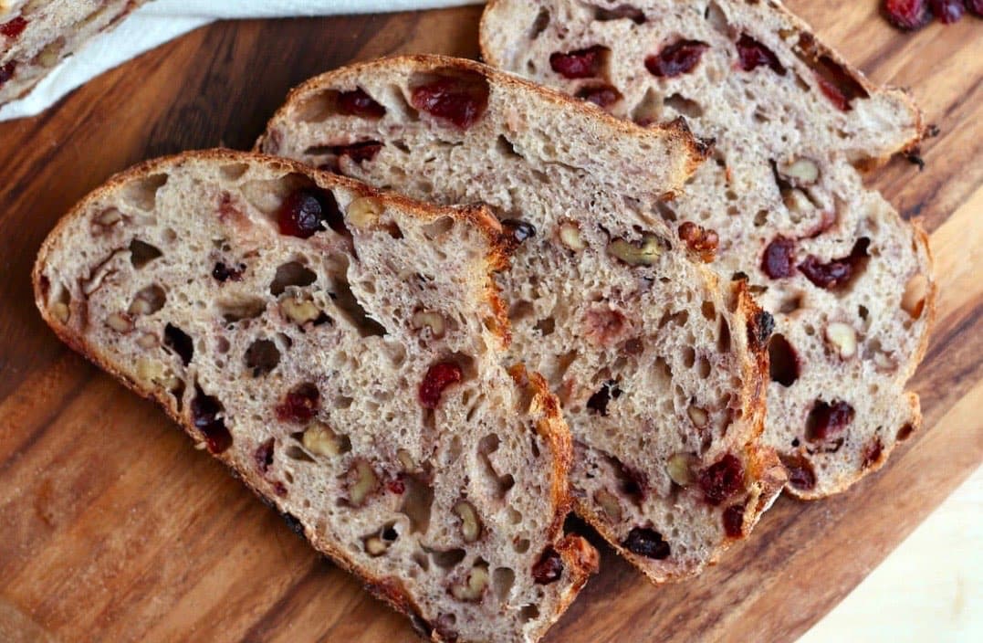 Biweekly Specialty Loaf: Cranberry Pecan Sourdough Loaf
