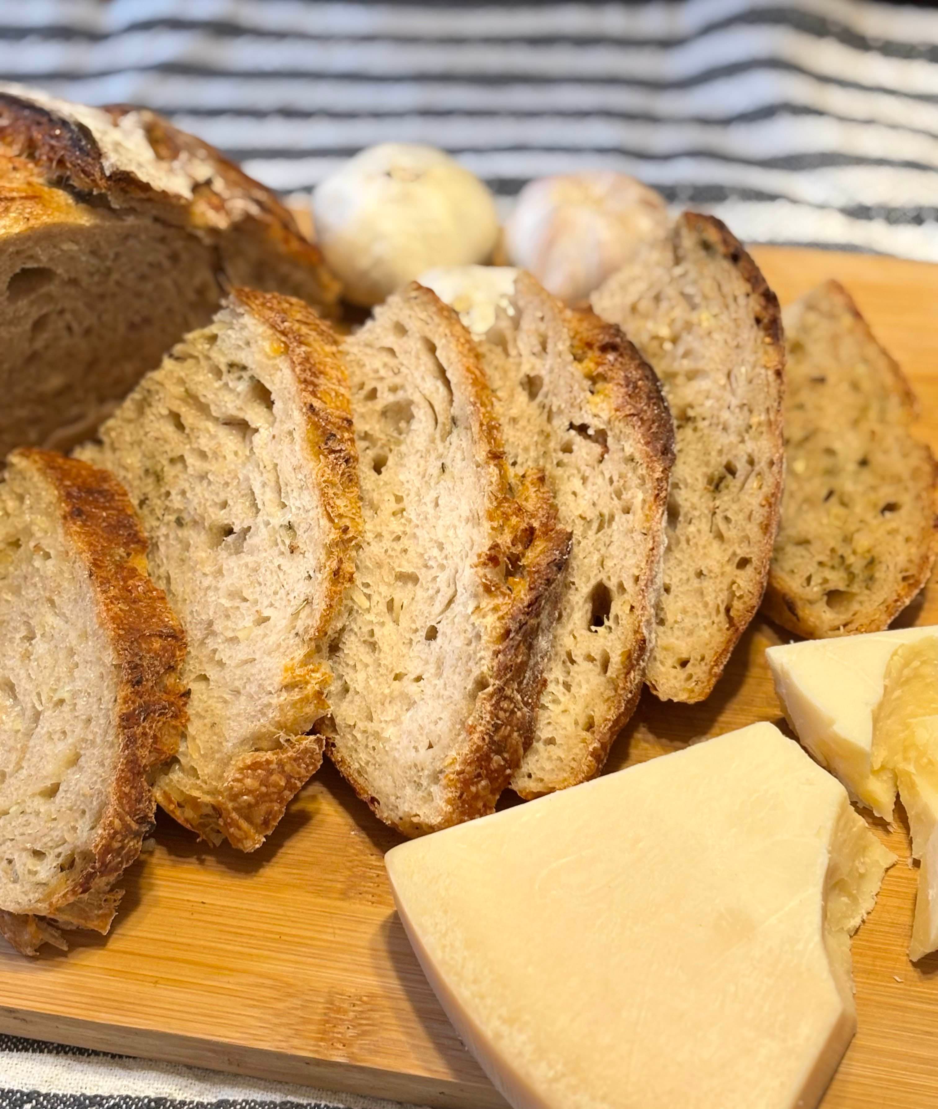Garlic Parmesan Sourdough